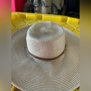 Stylish Beige Wide Brim Hat